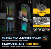 (LS)Antec RGB GPU Support Bracket, Graphics Card Holder, Addressable RGB 5V 3PIN RGB Connector. Black(LS) - Image 3