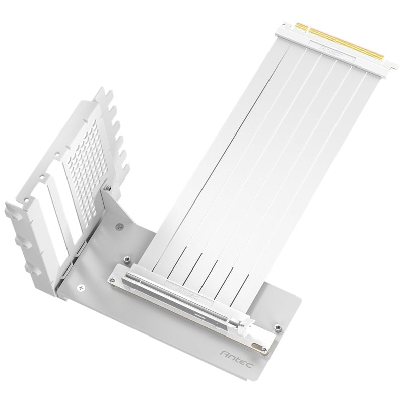 Antec AT-RCVB-BK200-PCIE5 RTX50 PCI-E 5.0 Riser Cable Vertical Bracket Kit - White, 200mm, 64GB/s, 32GT/s, supports RTX 5090/RX 9070 XT, 1Y warranty - Image 2