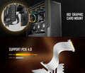Antec Adjustable Vertical Bracket with 200mm High Performance PCI-E Riser Cable. New 2024. White Universal Case support(LS) - Image 1