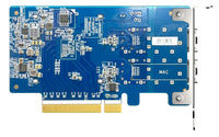 QNAP QXG-25G2SF-CX6 Dual-port 25GbE Network Expansion Card, NVIDIA Mellan ox ConnectX-6 LX SmartNIC Controller, PCIe Gen4, Port Trunking, SR-IOV, RoCe - Image 2
