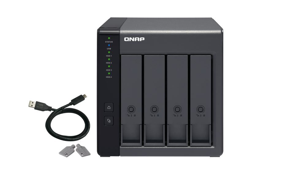 QNAP TR-004, 4 BAY DAS(NO DISK) HARDWARE RAID EXPANSION FOR WIN,MAC,LINUX DEVICE, TWR, 2YR, - Image 1