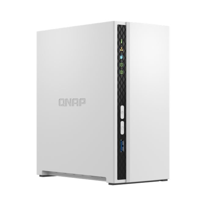 QNAP TS-233 2 Bay NAS ARM 4-core Cortex-A55 2.0GHz processor 2GB Hot-swappable 1xGbE WOL 2xUSB2.0 1xUSB3.2 FAN 2 year warranty - Image 1