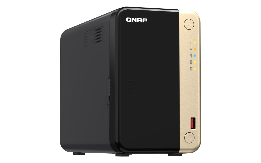 QNAP TS-264-8G 2 Bay desktop NAS 8 GB DDR4 onboard not expandable 2 x 3.5"/2.5" SATA 6Gb/s drive bays 2 x M.2 2280 PCIe Gen 3 x1 slots 2 x 2.5GbE - Image 3
