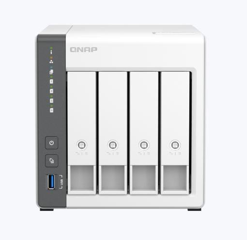 QNAP TS-433-4G 4 Bay NAS 64-bit ARM 4-core Cortex-A55 2.0GHz, 4GB On Board, Mali-G52 GPU, 2.5G Ethernet, WOL, 2*USB2, 1*USB3.2 Gen1 - Image 3