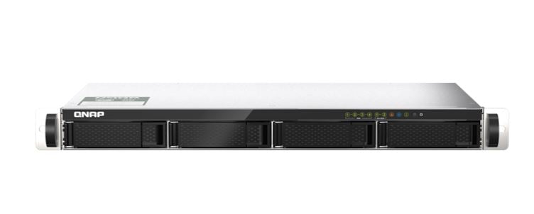 QNAP TS-435XeU Marvell OCTEON TX2™ CN9130 / CN9131 ARMv8 Cortex-A72 4 Bay NAS 4GB DDR4 Hot-swappable 2xM.2 Slot 2x2.5GbE 2x10GbE SFP+ WOL 2xUSB3.2 1U - Image 1