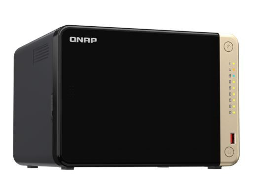 QNAP TS-664-8G 6-Bay desktop NAS, Intel® Celeron® N5095 4-core/4-thread processor, burst up to 2.9 GHz, 8 GB SODIMM DDR4 (1 x 8 GB) - Image 3