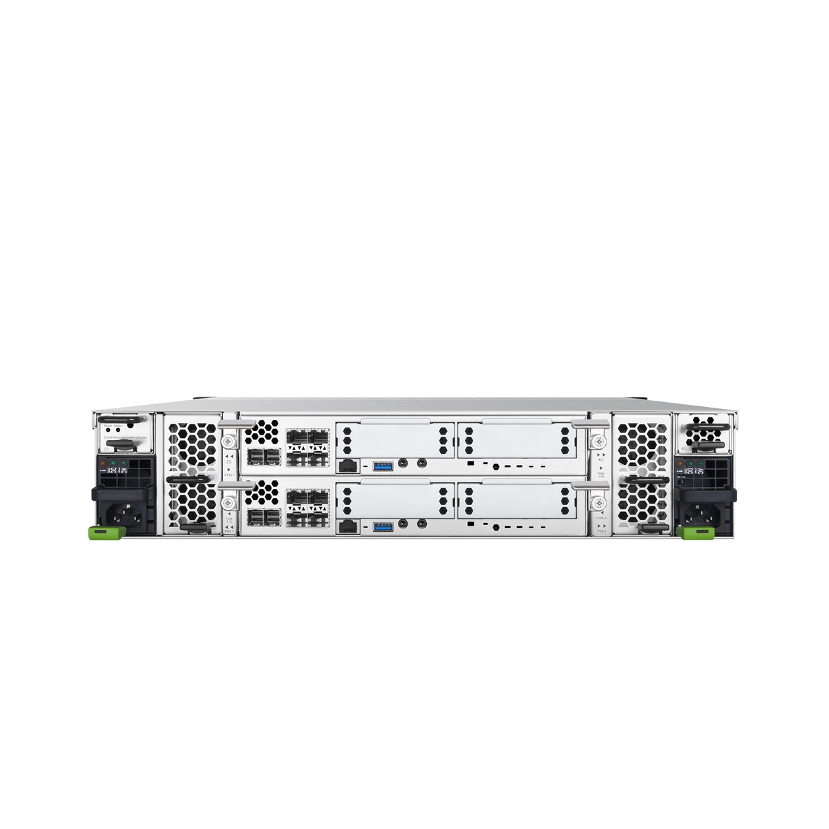 QSAN XCubeNXT XN5112D NXT, Dual Controller, Intel 4-core Xeon, DDR4 16GB, 10GbE SFP+*8, 2U12, GBIC*4, Rail kit, 5-Year Warranty - Image 3