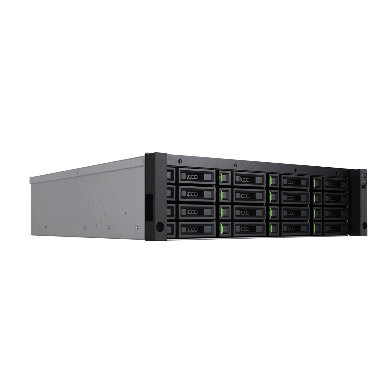 QSAN XCubeNXT XN8116D_8C NXT, Dual Controller, Intel 8-core Xeon, DDR4 32GB, 10GbE SFP+*8, 3U16, GBIC*4, Rail kit, 5-Year Warranty - Image 2