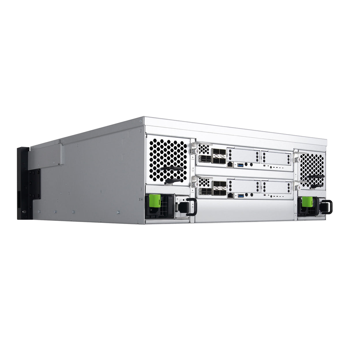 QSAN XCubeNXT XN8124D_8C NXT, Dual Controller, Intel 8-core Xeon, DDR4 32GB, 10GbE SFP+*8, 4U24, GBIC*4, Rail kit, 5-Year Warranty - Image 3