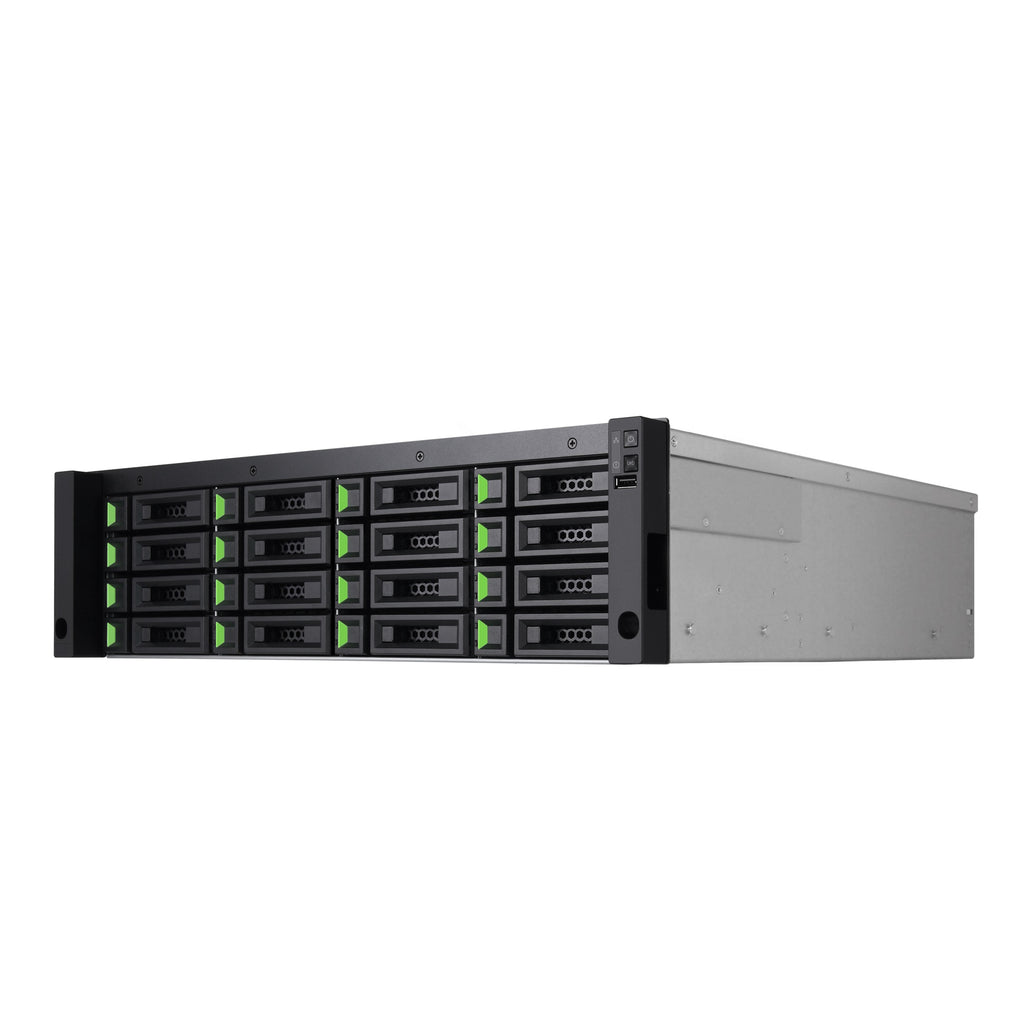 QSAN XCubeSAN XS5316D_8C 3U16, Dual-Controller SAN System, Max 512GB RAM, 8-ported 10GbE SFP+ iSCSI with optical transceivers x 4, 3-Year Warranty - Image 2