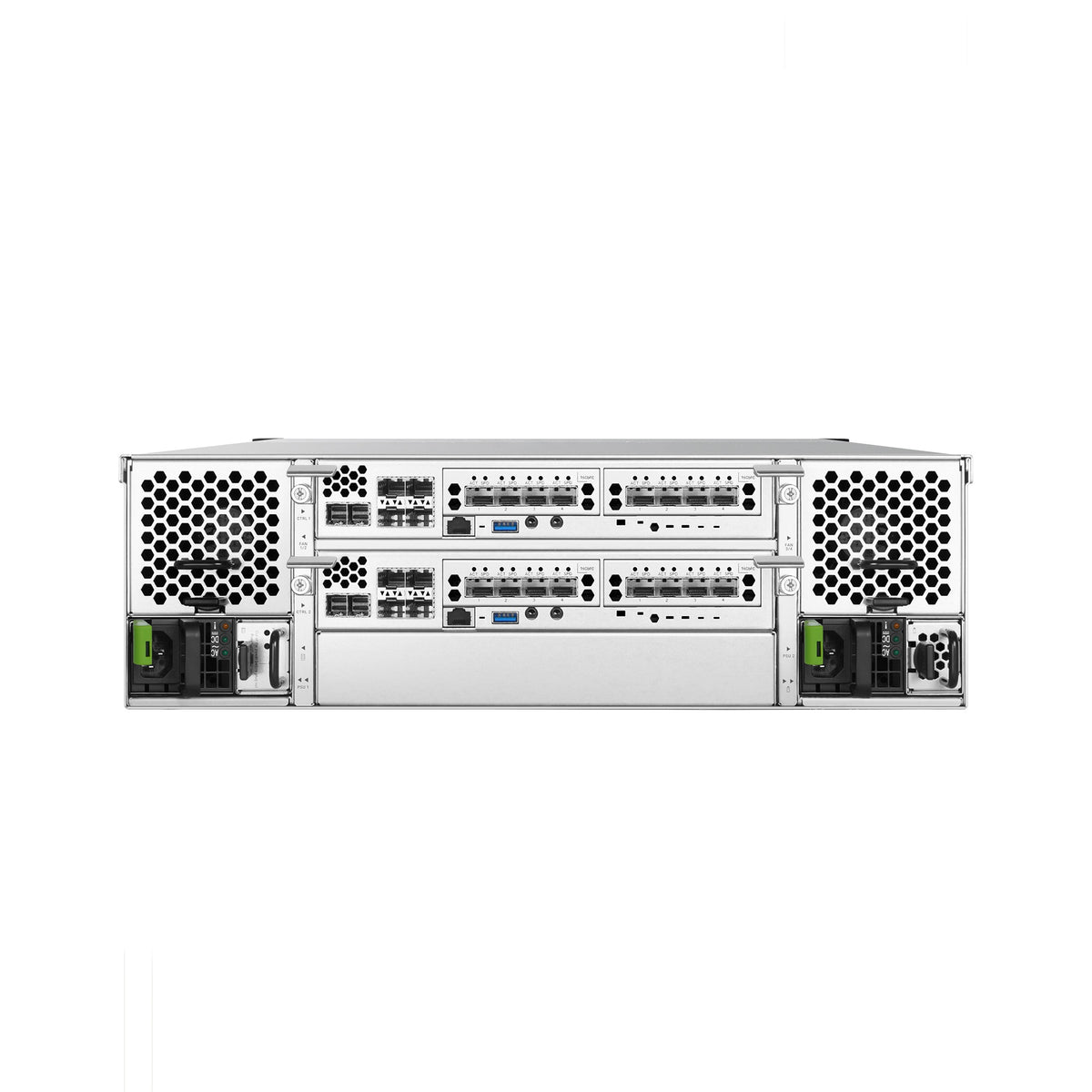 QSAN XCubeSAN XS5324D_8C 4U24, Dual-Controller SAN System, Max 512GB RAM, 8-ported 10GbE SFP+ iSCSI with optical transceivers x 4, 3-Year Warranty - Image 3