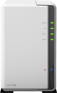 Synology DiskStation DS223J 2-Bay 3.5" SATA HDD/ 2.5" SATA SSD/  4-core 1.7 GHz  / 1 GB DDR4 non-ECC / 2-year hardware warranty - Image 2