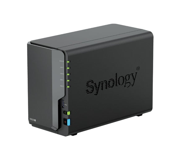 Synology DiskStation DS225+ 2-Bay 3.5" Diskless, Intel Celeron CPU, 2GB RAM, 1x 2.5GbE, 1x 1GbE, 2x USB 3.2