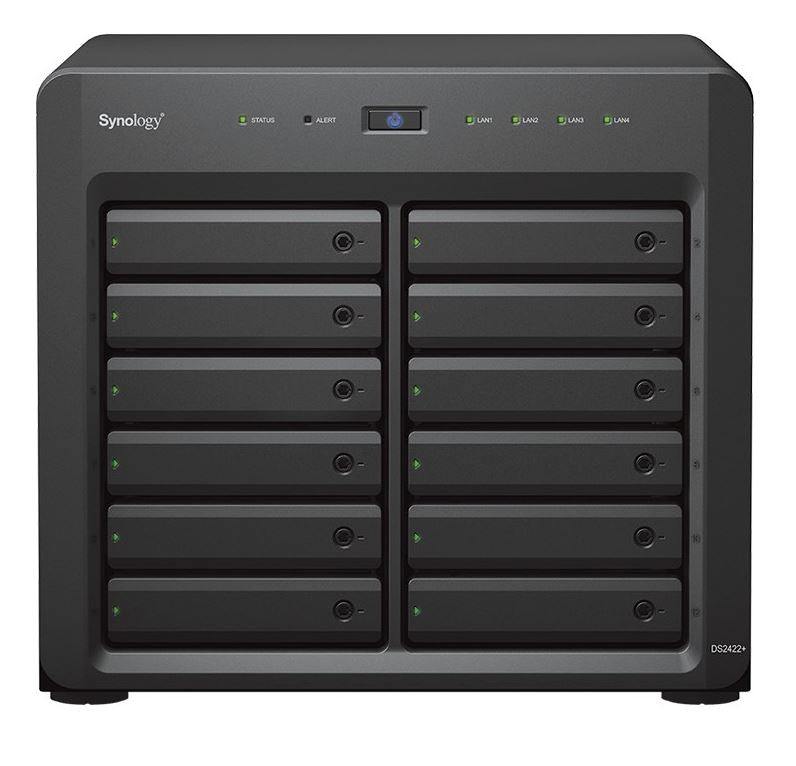 Synology DiskStation DS2422+ 12 Bay AMD Ryzen V1500B 4GB DDR4 2xslot Hot Swappable 4xRJ-45 1GbE LAN 2xUSB3.2 1xGen3x8 slot WOL/WOW 3yrs WTY - Image 2