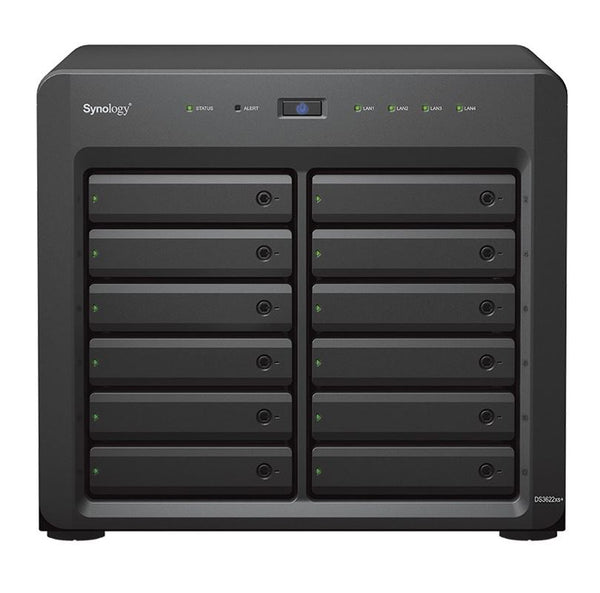 Synology DiskStation DS3622xs+ 12-Bay NAS Intel Xeon D-1531 16GB DDR4 Hot Swappable 2x1GbE 2xUSB3.2 1xGen3x8 slot 5Y WTY