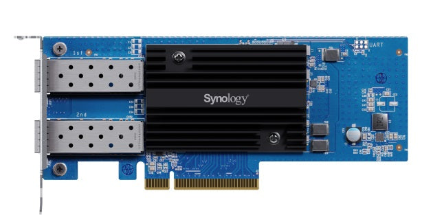 Synology E25G30-F2 Dual-port 25GbE SFP28 add-in card for Synology systems  PCIe 3.0 x8  5YW