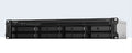 Synology RackStation RS1221+ 8 Bay NAS AMD RyzenTM V1500B quad-core 2.2 GHz 4G DDR4 Hot swappable 2xUSB 3.2xExpansion port 2U 4 x 1GbE 1x4-lanex8 slot - Image 1