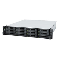 Synology RackStation 12-bay RS2423+  155K/79K random read/write IOPS -3,500/1,700 MB/s sequential read/write 3-year hardware warranty - Image 1