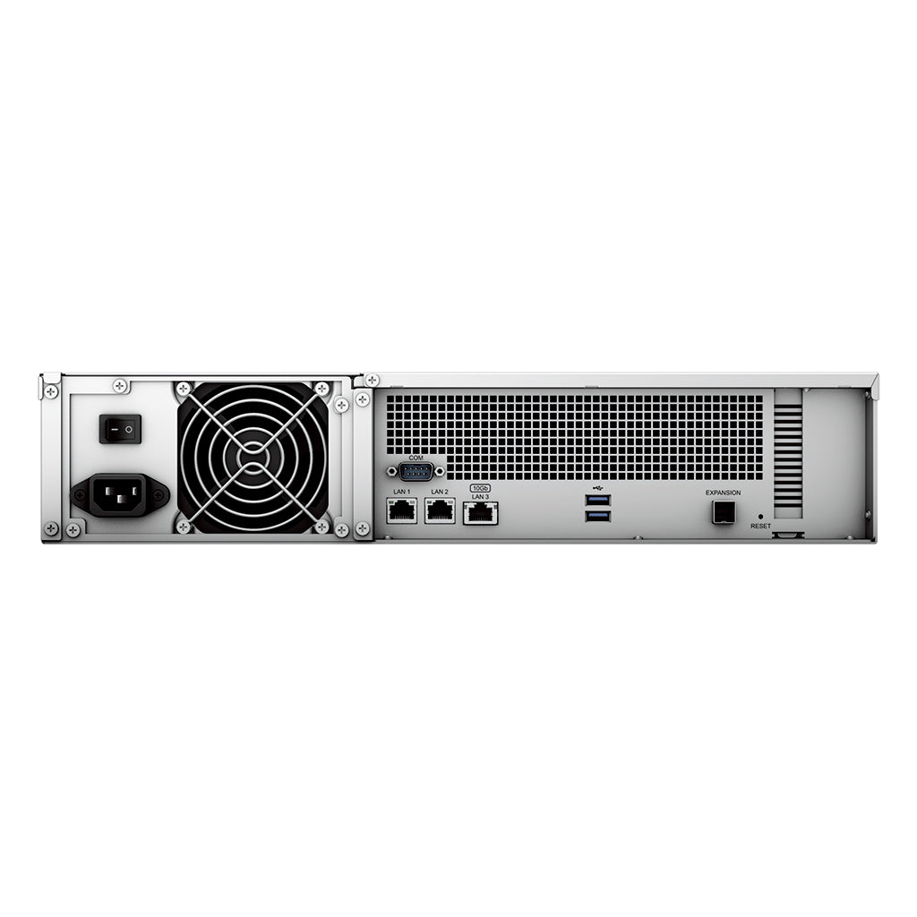 Synology RackStation 12-bay RS2423+  155K/79K random read/write IOPS -3,500/1,700 MB/s sequential read/write 3-year hardware warranty - Image 2