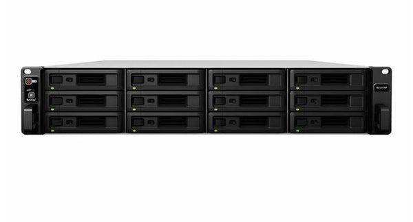 Synology Expansion Unit RX1217RP 12-Bay 3.5" Diskless NAS (2U Rack) (SMB/ENT) for Scalable NAS Models RS3617 with redundant power supplies