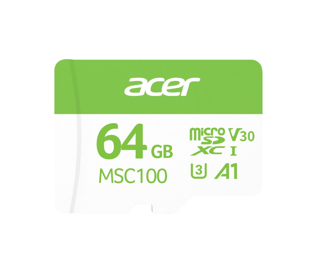 Acer MSC100-64GB microSD Express Read & Write Speed up to 100 MB/s & 30MB/s BL.9BWWA.336 - Image 1
