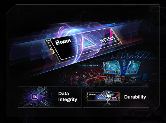 BIWIN NV3500-1TB SSD M.2 NVMe PCIe3.0 Reading speed 3500MB/s Writing speed 2500MB/s BNV350001TB-RGX - 5 Year Warranty - Image 3