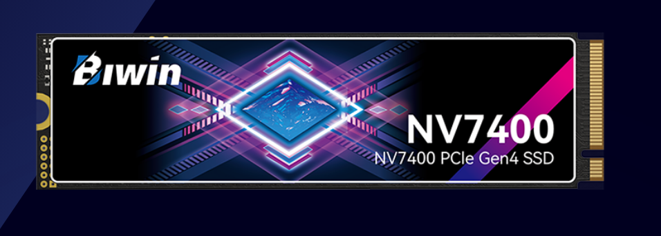 BIWIN NV7400-2TB SSD M.2 NVMe PCIe4.0 Reading speed 7450MB/s Writing speed 6500MB/s  BNV740002TB-RGX - 5 Year Warranty - Image 1