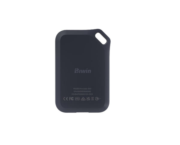 BIWIN BIW-PR2000-4TB Amber PR2000 Black Portable SSD with IP67 R/W up to  2000mb/s / 1800mb/s BAPR20004TB-RGH -4TB