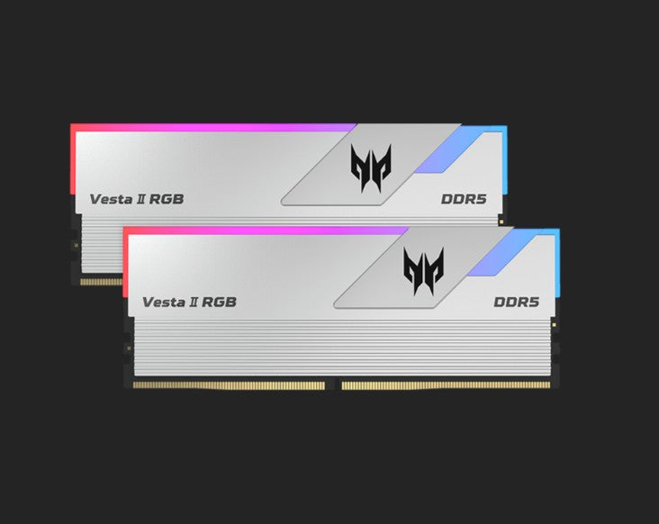 PREDATOR VESTAII DDR5 RGB 6000 MHz 32GB (16GB*2) 1R*8 PC5 6000 CL36-45-45-96  Supports XMP 3.0 & EXPO Silver BL.9BWWR.653 - Image 3