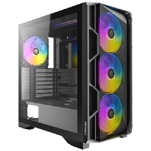 Antec AX1000 ARGB - Black, E-ATX/ATX/Micro-ATX/ITX, TG, Mesh Front, 4x140mm ARGB PWM Fans, 360mm Rad, 420mm GPU, USB-C Gen2, 1Yr Wty - Image 1