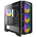 Antec AX1000 ARGB - Black, E-ATX/ATX/Micro-ATX/ITX, TG, Mesh Front, 4x140mm ARGB PWM Fans, 360mm Rad, 420mm GPU, USB-C Gen2, 1Yr Wty - Image 1