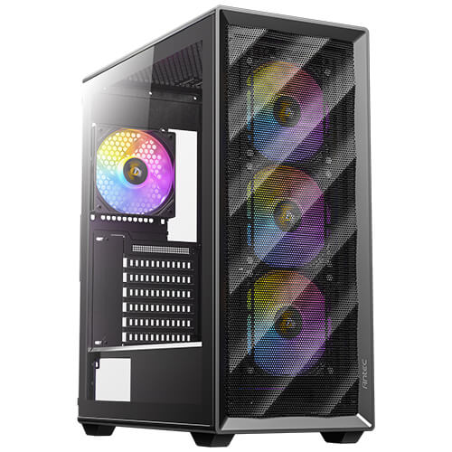 Antec AX85 ARGB ATX,mATX, 4x ARGB, 360mm Radiator Front, GPU 340mm.  Mid-Tower Gaming Case - Image 5
