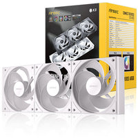Antec Connect C120R Reverse White ARGB 3PK Performance 120mm PWM Fan: 4-pin PWM | LED: 3-pin  Vibration Absorbing and Anti-Noise Pads case fan - Image 5