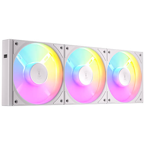 Antec Connect C120R Reverse White ARGB 3PK Performance 120mm PWM Fan: 4-pin PWM | LED: 3-pin  Vibration Absorbing and Anti-Noise Pads case fan - Image 2