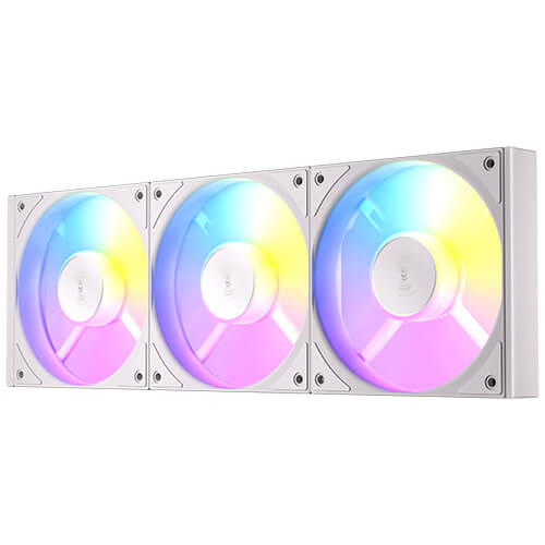 Antec Connect C120R Reverse White ARGB 3PK Performance 120mm PWM Fan: 4-pin PWM | LED: 3-pin  Vibration Absorbing and Anti-Noise Pads case fan - Image 3