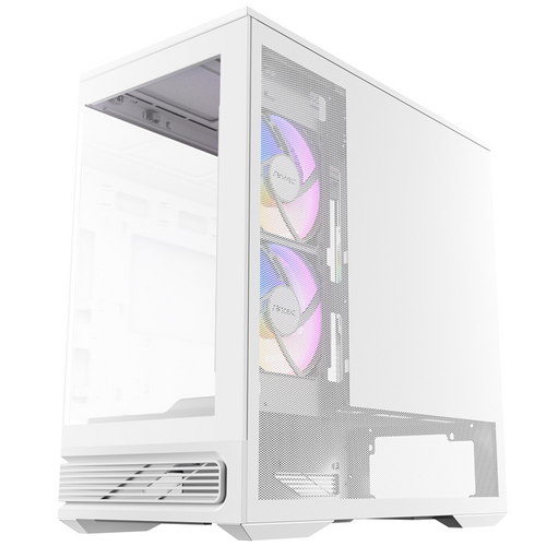 Antec C2M ARGB - White, Micro-ATX/ITX, steel/glass, 5 slots, 415mm GPU, 165mm CPU, 240mm ARGB fan, USB-C 10Gbps - Image 2