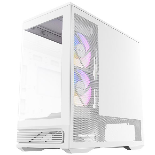 Antec C2M ARGB - White, Micro-ATX/ITX, steel/glass, 5 slots, 415mm GPU, 165mm CPU, 240mm ARGB fan, USB-C 10Gbps