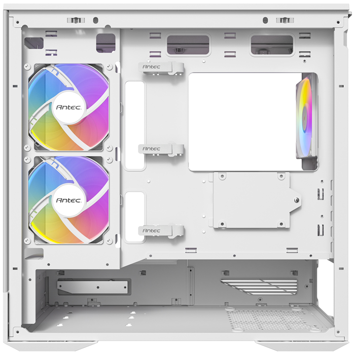 Antec C2M ARGB - White, Micro-ATX/ITX, steel/glass, 5 slots, 415mm GPU, 165mm CPU, 240mm ARGB fan, USB-C 10Gbps - Image 3