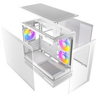 Antec C2M ARGB - White, Micro-ATX/ITX, steel/glass, 5 slots, 415mm GPU, 165mm CPU, 240mm ARGB fan, USB-C 10Gbps - Image 4