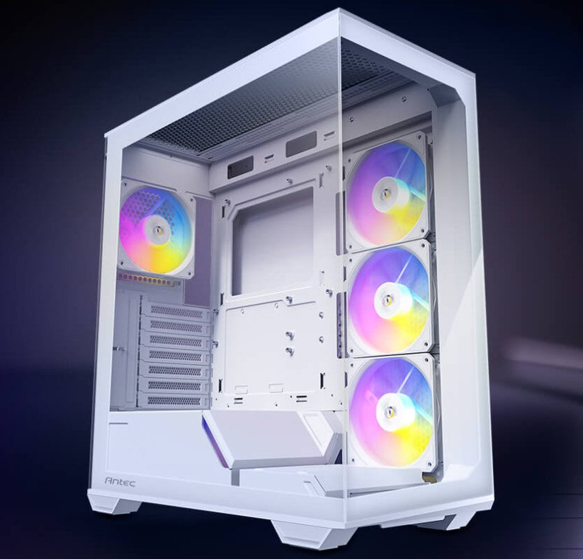 Antec C3 ARGB White ATX, 270 Degrees View, 4x ARGB PWM Fans control, USB-C, 36CM top, 24cm Front. Cable Management, GPU 41.5 CM. Ultra Gaming Case - Image 5