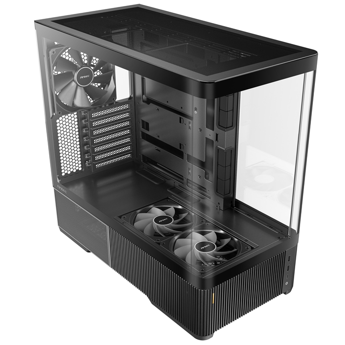 Antec C6 Curve AIR - Black, ATX/mATX/ITX, steel/glass, 7 slots, 450mm GPU, 180mm CPU, 3 PWM fans, USB-C 10Gbps - Image 2