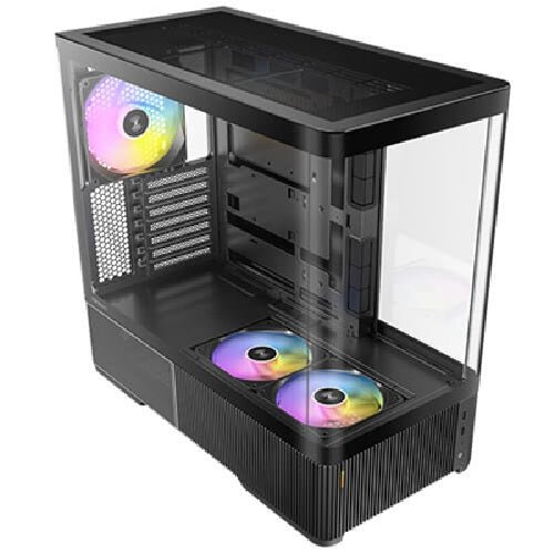 Antec C6 Curve ARGB, Mid Tower ATX case, tempered glass, 3 ARGB PWM fans, USB-C 10Gbps, GPU ≤450mm, CPU ≤180mm, 360mm radiator support - Image 1