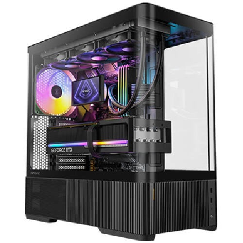 Antec C6 Curve ARGB, Mid Tower ATX case, tempered glass, 3 ARGB PWM fans, USB-C 10Gbps, GPU ≤450mm, CPU ≤180mm, 360mm radiator support - Image 2