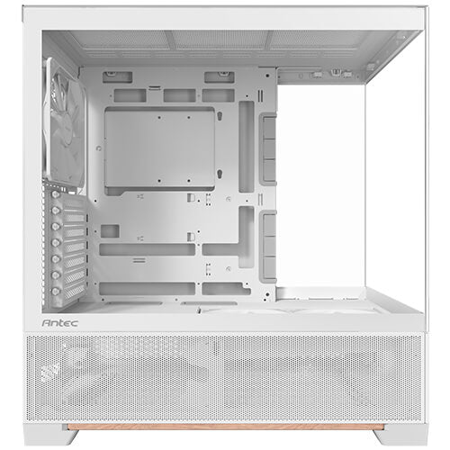 Antec C6 WOOD - White, Mid Tower, ATX/Micro-ATX/ITX, Tempered Glass, USB-C 10Gbps, 3 PWM Fans, 360mm Radiator, 450mm GPU, 2Yr Wty - Image 3