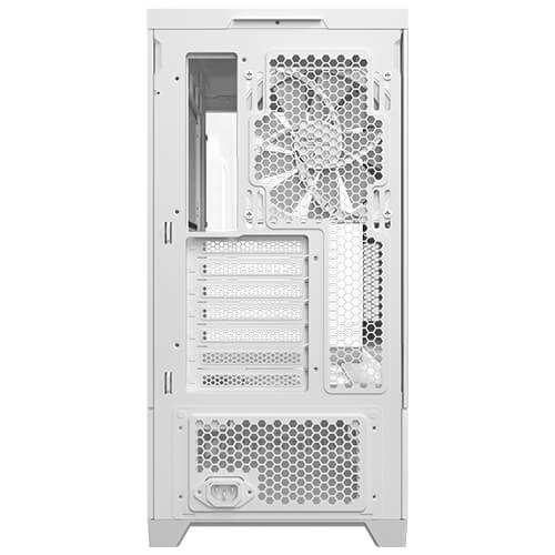 Antec C6 WOOD - White, Mid Tower, ATX/Micro-ATX/ITX, Tempered Glass, USB-C 10Gbps, 3 PWM Fans, 360mm Radiator, 450mm GPU, 2Yr Wty - Image 4