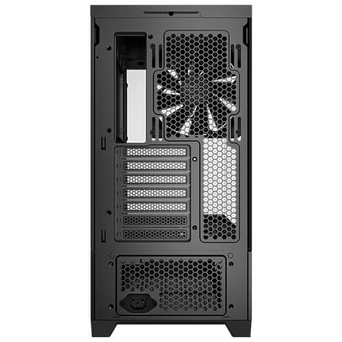 Antec C6 WOOD - Black, Mid Tower, ATX/Micro-ATX/ITX, Tempered Glass, USB-C 10Gbps, 3 PWM Fans, 360mm Radiator, 450mm GPU, 2Yr Wty - Image 4