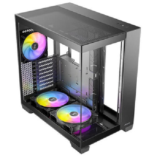 Antec C8 ARGB - Black, Full Tower, E-ATX/ATX/Micro-ATX/ITX, 270° Tempered Glass, USB-C 10Gbps, 3× ARGB PWM Fans, 360mm Radiator, 2Yr Wty - Image 2