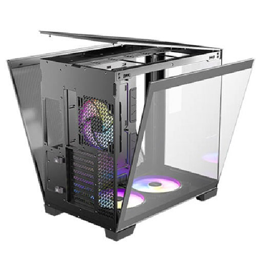 Antec C8 ARGB - Black, Full Tower, E-ATX/ATX/Micro-ATX/ITX, 270° Tempered Glass, USB-C 10Gbps, 3× ARGB PWM Fans, 360mm Radiator, 2Yr Wty - Image 4