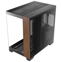 Antec C8 Wood ATX, E-ATX, Seamless Edge View Front and Side, USB-C, 4mm Tempered Glass, 360mm liquid cooler top, bottom, side. 2x USB 3.0 Black Case - Image 2