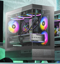 Antec CX500M ARGB Seamless  mATX, ITX, USB-C, Up to 6 Fans. 3 x ARGB included (2x Front Right, 1 x Rear). Gaming Case - Image 1